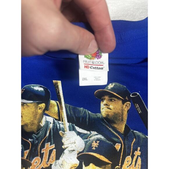 New York Mets MLB Opening Day 2018 Fruit Of The Loom T Shirt Size Men’s 2XL - Picture 3 of 4